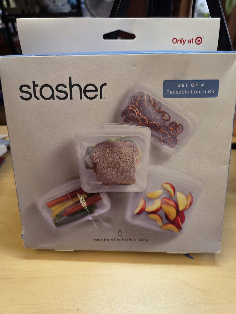 Stasher Reusable Lunch Kit - Clear Silicone (Set of 4)